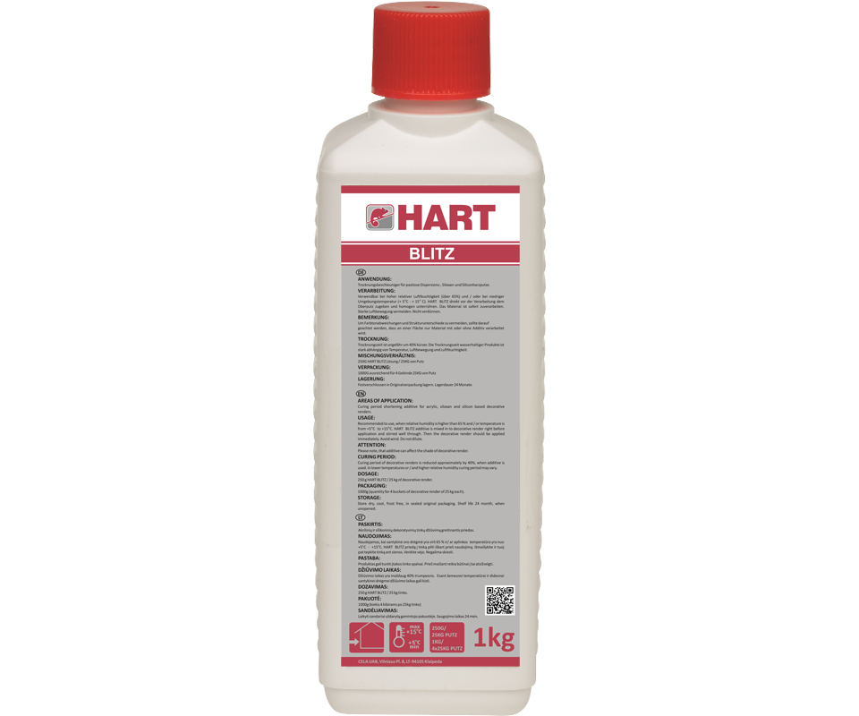 Džiūvimą greitinantis priedas HART BLITZ